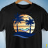 Gay Male Pride Hammock Summer Beach Sunset Premium Unisex T-Shirt